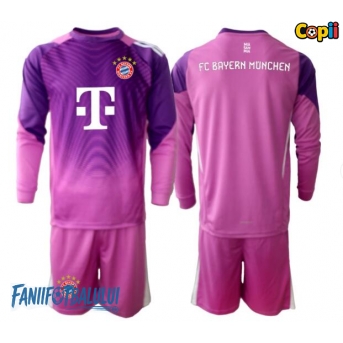 Bayern Munich Portarii Echipament de Fotbal Replică 2025-26 Copii Treilea Mâneci Lungi (+ Șorturi)